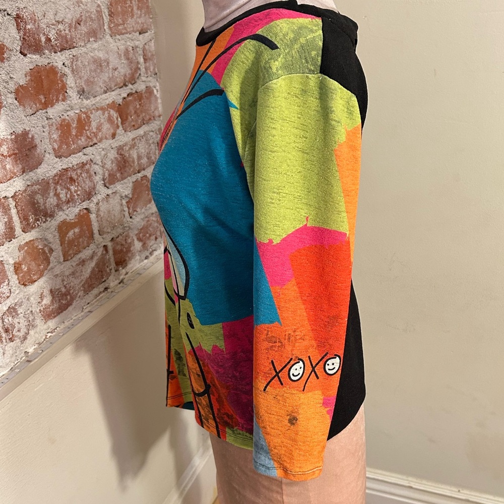 VOLT Vintage lightweight color block stretch face image asymetrical Small - Picture 8 of 15